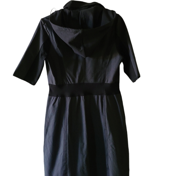 Staci Snider designer tailored mini hooded dress sz large - Picture 8 of 12
